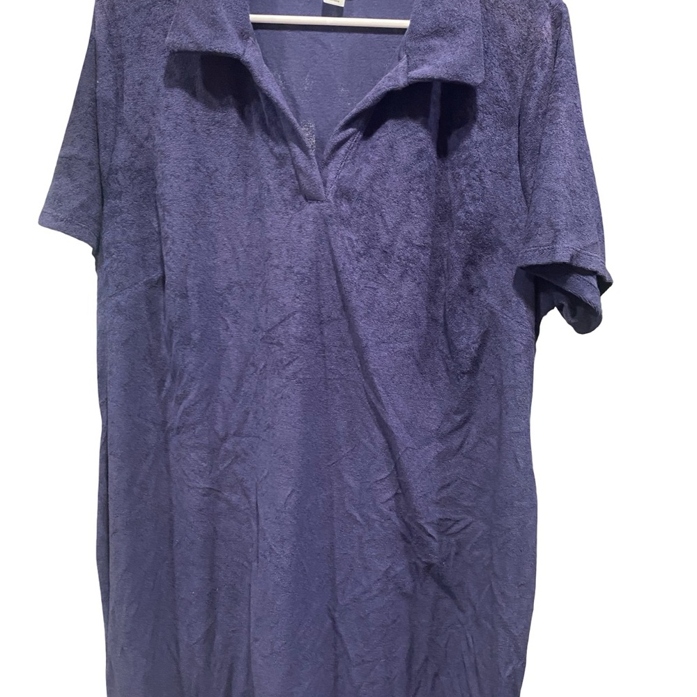 Women's Blue V neck Shift Dress. NWOT
